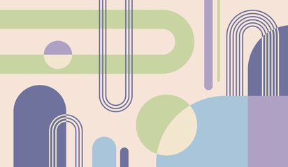 Simple elegant with pastel colors abstract background vector design