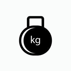 Kettlebells Icon. Gym Equipment Symbol for Design, Presentation, Website or Apps Elements - Vector.   