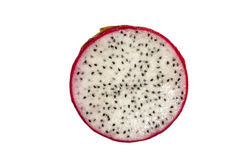 dragon fruit pattern background isolated from white background