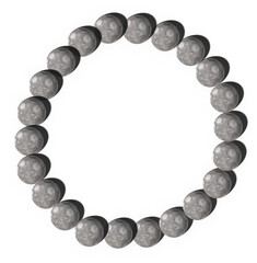 Obraz premium 3D Realistic stone bead bracelet. You can be used beaded bracelet icon for several purposes.