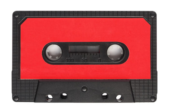 Audio tape cassette PNG transparent background
