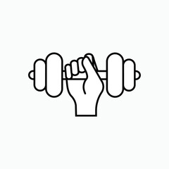 Lifter Icon. Gym Symbol - Vector.    