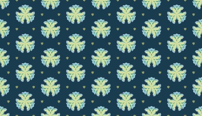 Abstract floral seamless ornament. vintage decorative textile background illustration. Fashion fabric texture. Tribal floral motifs fashion style.