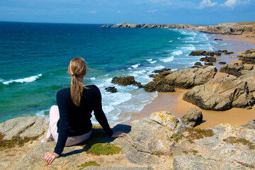 Un coin paisible et paradisiaque - Côte sauvage - Presqu'île de Quiberon - Bretagne - Morbihan - France