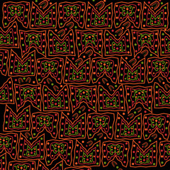 Fondo abstracto sobre fondo negro.