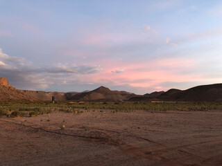 Fototapeta na wymiar Desert landscape in San Pedro de Atacama