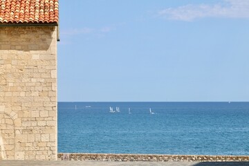 Cote Azur, Antibes, old town see view