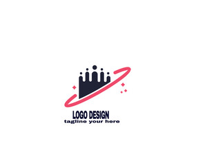 simple and modern design concept . logo for company vector file eps 10 . logo with simple and gradient color template