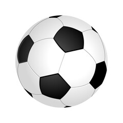 Realistic vector soccer ball. Football ball isolated on white background.