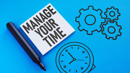 Manage your time is shown using the text