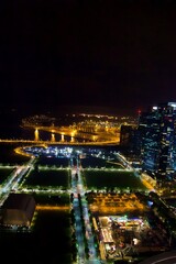 Fototapeta na wymiar Singapur bei Nacht