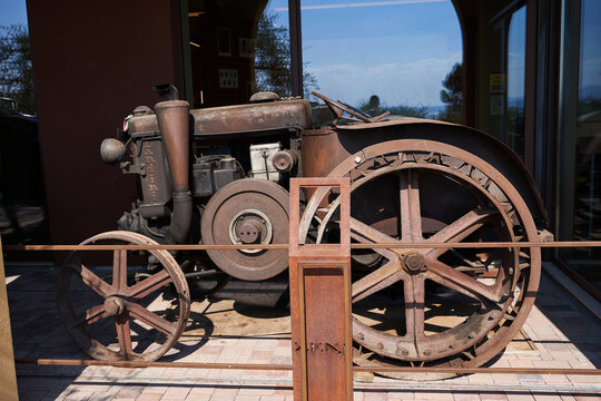 Bardolino, Italy - July 11, 2022 - The Wine Museum of the F.lli Zeni Winery