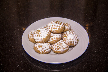 Egyptian Oriental and Traditional Food, Kahk Eid elfetr shot is selective focus with shallow depth of field.