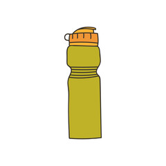 Water sipper colorful icon in vector. Water bottle colorful illustration in vector. Drinking water sipper illustration in vector