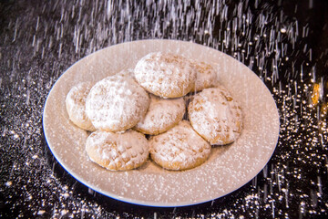 Egyptian Oriental and Traditional Food, Kahk Eid elfetr shot is selective focus with shallow depth of field.