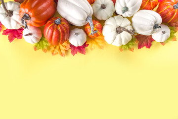 Thanksgiving Pumpkin Decoration Background