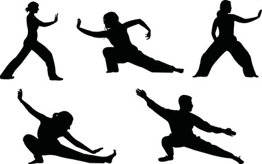 Qi Gong vector eps,  Silhouette, Logo, Qi Gong vector eps Cut Files for Cricut Design, Qi Gong  Digital Commercial Clipart - PNG, EPS