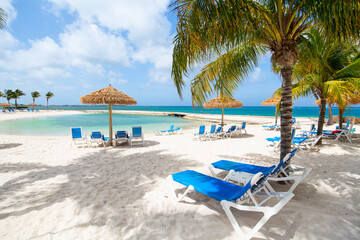 Idyllic beach at Caribbean