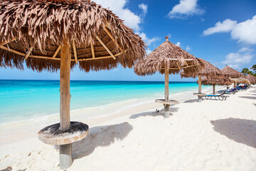 Idyllic beach at Caribbean
