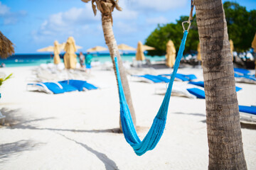 Idyllic beach at Caribbean