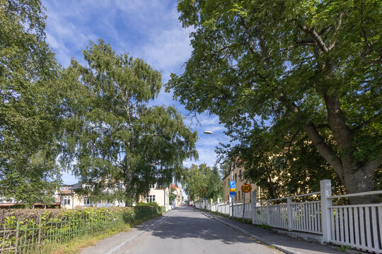 Street in Østersund a grat summer day,Jämtlands county, Sweden, Scandinavia, Europe