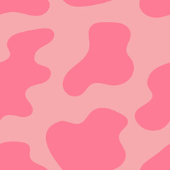 Animal skin seamless pattern in pink color. Vector abstract background. Liquid shapes. Perfect for textile, fabric, wrapping paper. 90s, 00s aesthetic. Retro wavy background