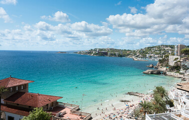 Cala Mayor, beach and resorts, Palma de Mallorca, Spain