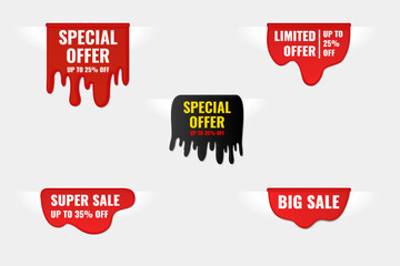 Sale, black friday label banner background vector. business icon