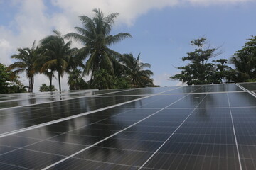 solar panels in the coast