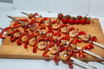 barbecue, pork, beef, lamb, sturgeon, chicken, meat, mushrooms,  fast food, cooking, fast food...