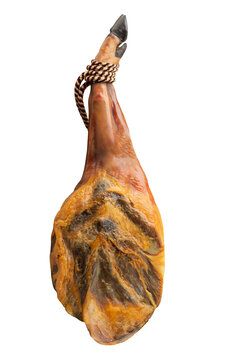 Typical Cured spanish serrano ham leg