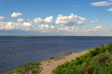 Fototapeta na wymiar Volga river