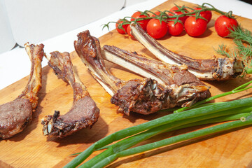 barbecue, pork, beef, lamb, sturgeon, chicken, meat, mushrooms,  fast food, cooking, fast food restaurant dishes, e-commerce