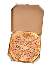 pizza box food cardboard delivery package meal dinner lunch