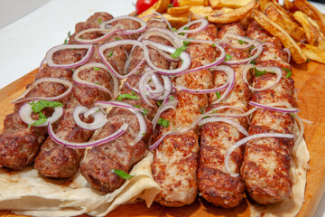 barbecue, pork, beef, lamb, sturgeon, chicken, meat, cafe, restaurant, chef, fast food, cooking