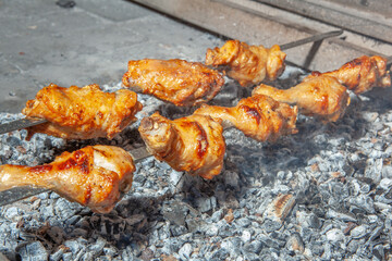 barbecue, pork, beef, lamb, sturgeon, chicken, meat, cafe, restaurant, chef, fast food, cooking