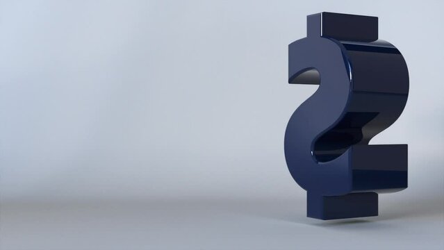 3D USD Dollar Sign. Computer generated 3d render