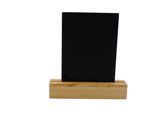 Portrait blackboard on wooden stand