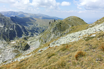 Landscape of Rila Mountain near Lovnitsa peak, Bulgaria