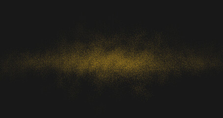Abstract pattern of small golden lines on a black background. Minimal style.