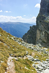 Landscape of Rila Mountain near Lovnitsa peak, Bulgaria