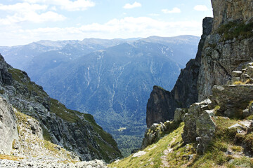 Landscape of Rila Mountain near Lovnitsa peak, Bulgaria