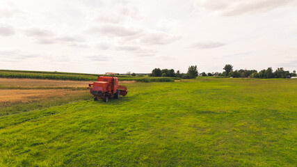 harvesting the crop. High quality photo