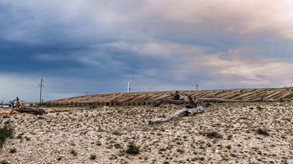 Scenery of Wucaitan Scenic Spot in Altay, Xinjiang, China