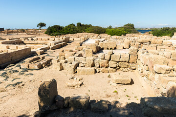 Panoramic Sights of The Sacred Area of Cappiddazzu ( Area Sacra di Cappiddazzu) in Province of Trapani, Marsala, Italy.