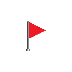 red flag icon vector