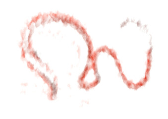 The illustrations and clipart. Vector image. Abstract painting on a white frame.