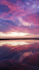 Fototapeta premium Tramonto in salina a Cervia