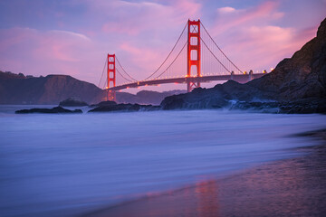 The Golden Gate Bridge at Dusk