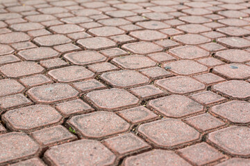 Cobblestone pattern and floor texture.